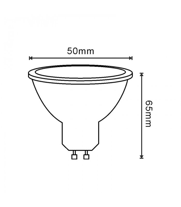 Dicroica Led GU10 SmartHome 5W 500Lm RGB+CCT