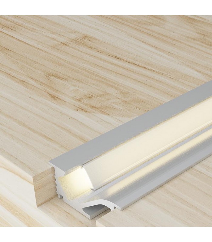 Perfil Aluminio MYGH Empotrado Armarios -2 Metros-