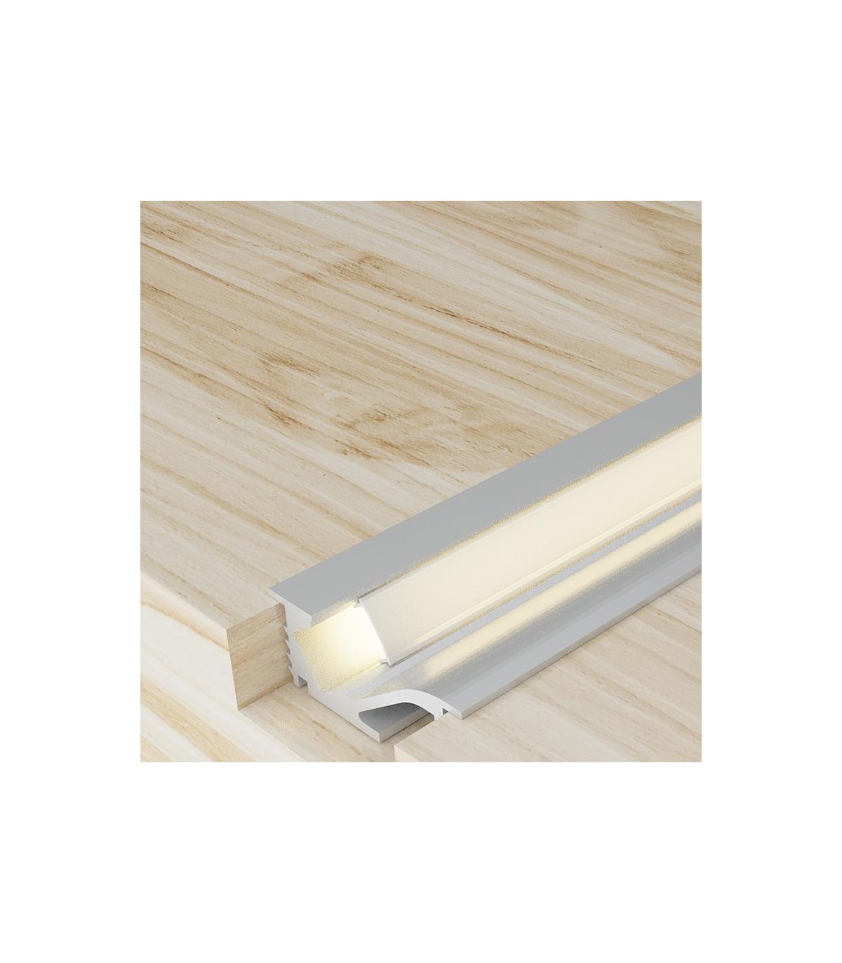 Perfil Aluminio MYGH Empotrado Armarios -2 Metros-