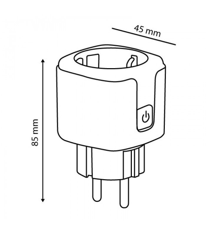 Enchufe WiFi SmartHome 16A LEDME