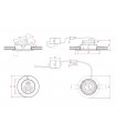 Downlight LED 3W 270Lm 60° IP20 Cromo