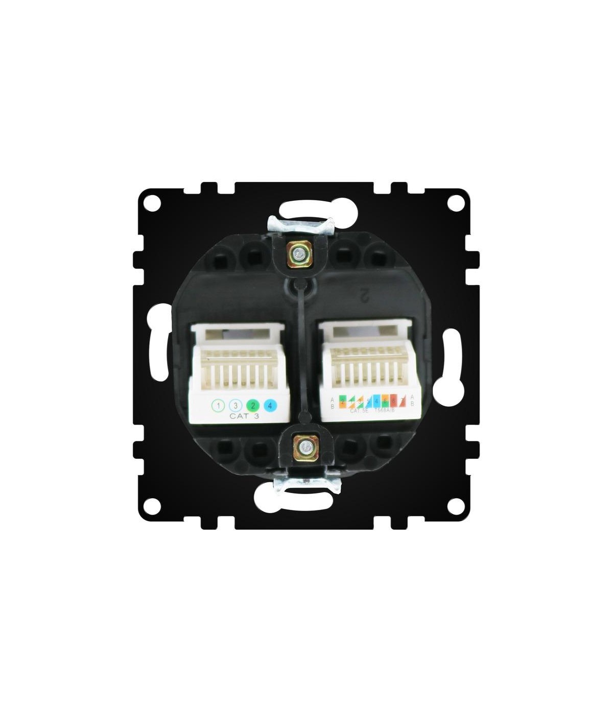 Toma Internet RJ45 + Teléfono RJ11 Serie PJ