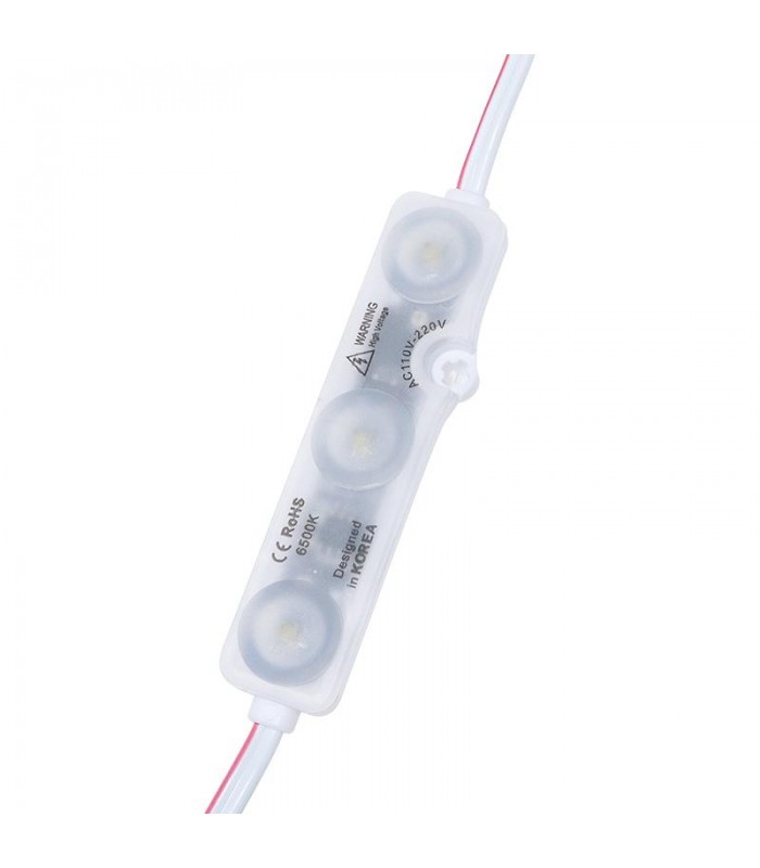 Cadena 20 Módulos 3 Led 2W 200Lm 160º 220VAC IP68