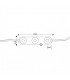 Cadena 20 Módulos 3 Led 2W 200Lm 160º 220VAC IP68
