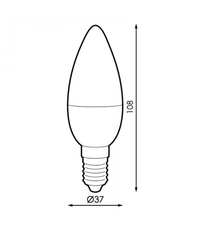 Bombilla Led Vela SmartHome 6W 600Lm E14 RGB+CCT