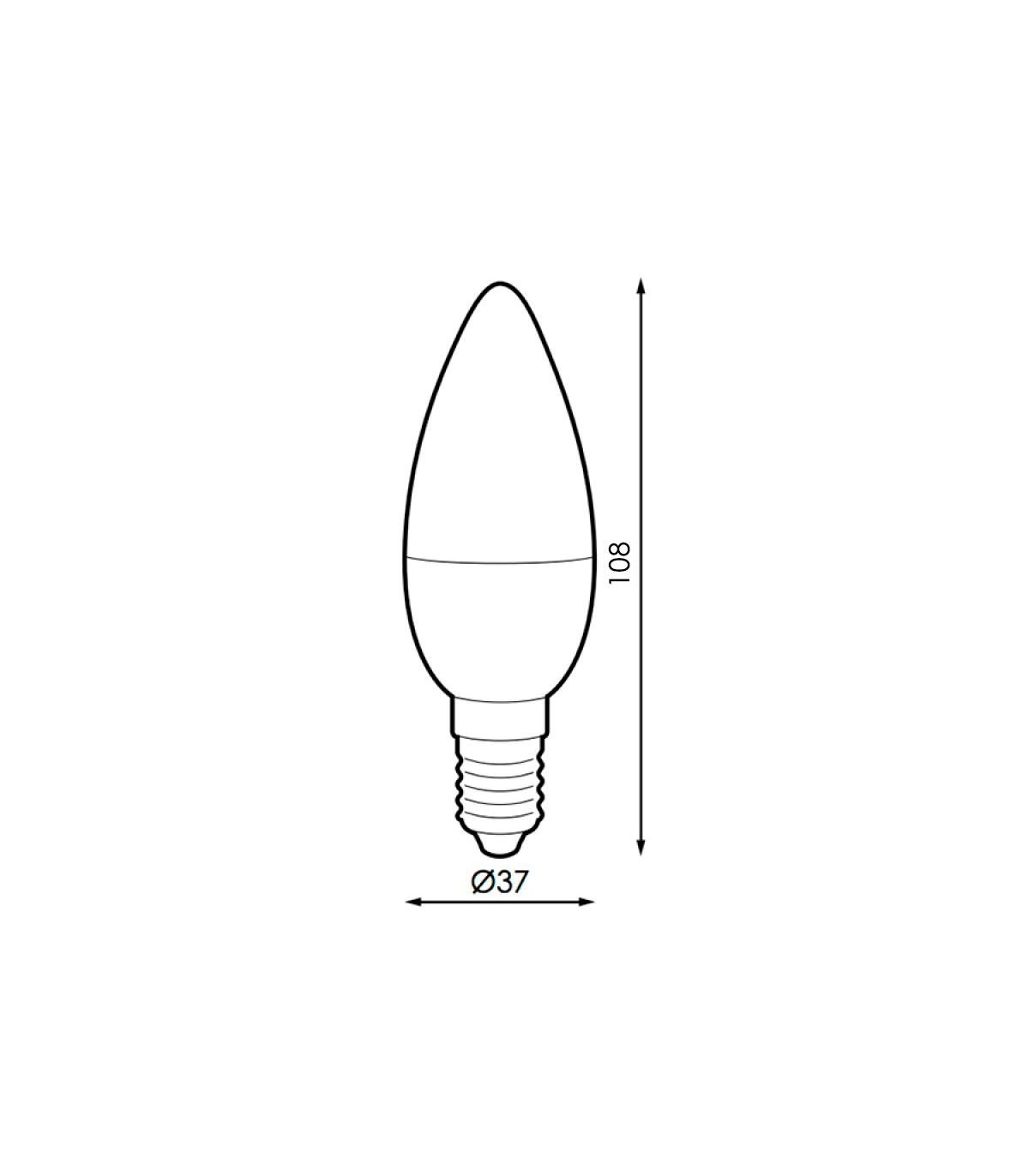 Bombilla Led Vela SmartHome 6W 600Lm E14 RGB+CCT