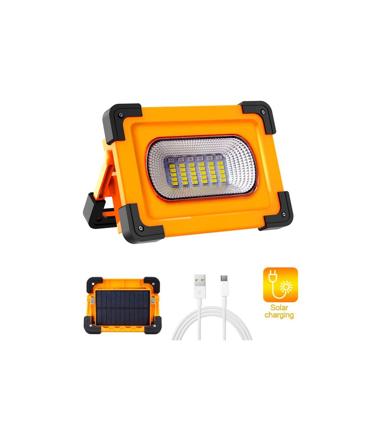 Proyector Solar Led con Batería 30W 2700Lm IP66