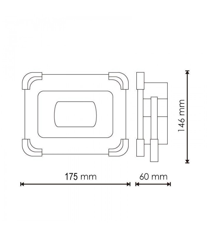 Proyector Solar Led con Batería 30W 2700Lm IP66