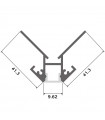 Perfil Aluminio CAN Empotrar Obra -2 Metros-