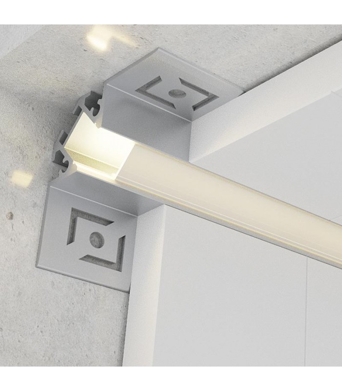 Perfil Aluminio PICH Empotrar Obra -2 Metros-