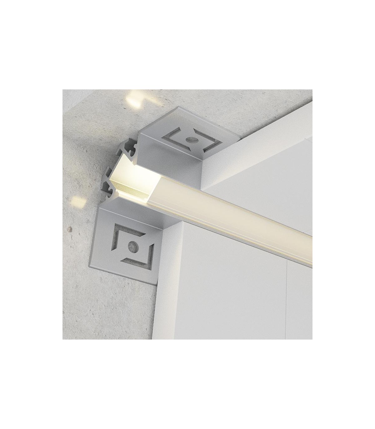 Perfil Aluminio PICH Empotrar Obra -2 Metros-