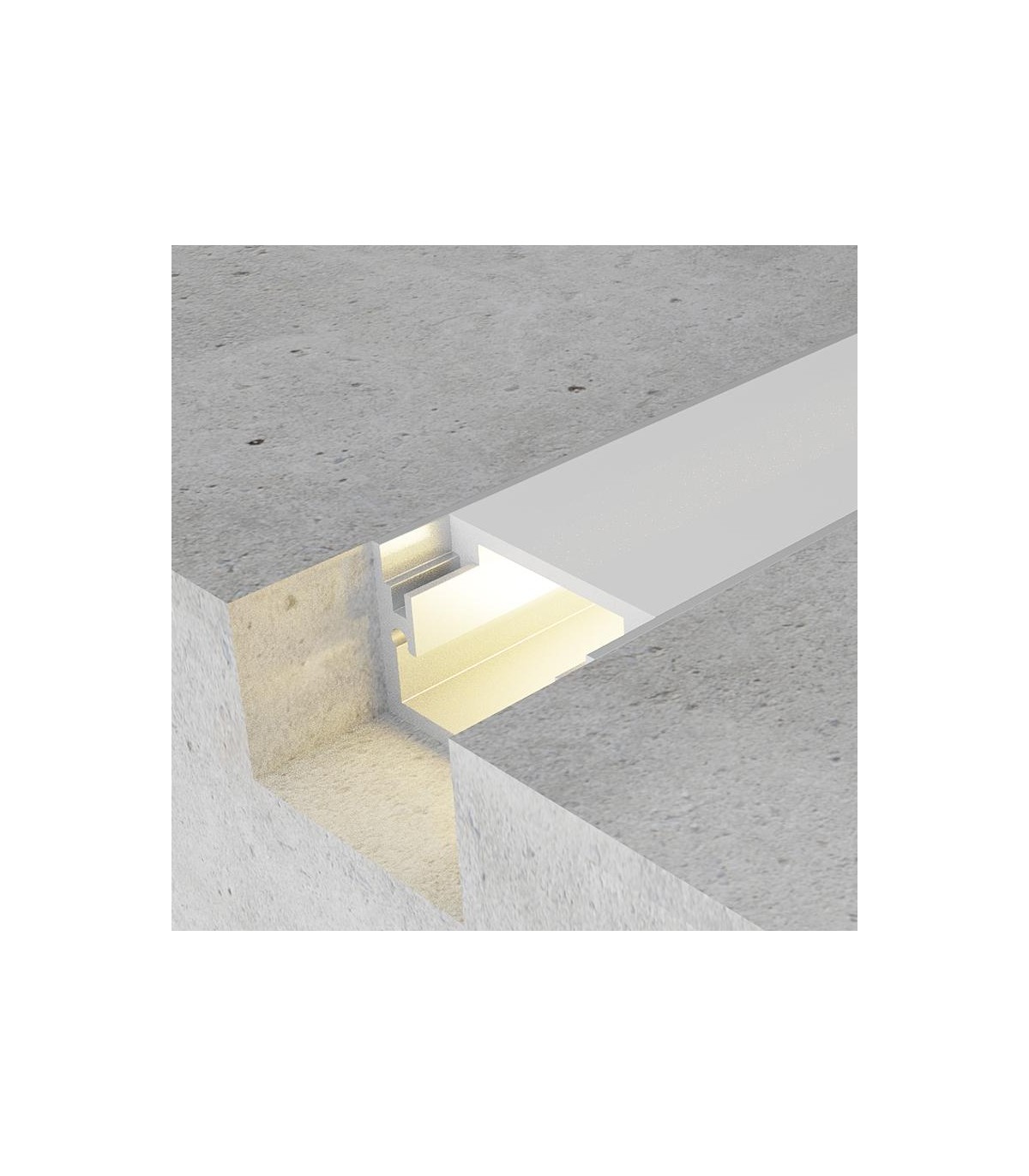 Perfil Aluminio FAT Suelo Superficie/Empotrar -2 Metros-