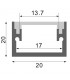 Perfil Aluminio FAT Suelo Superficie/Empotrar -2 Metros-