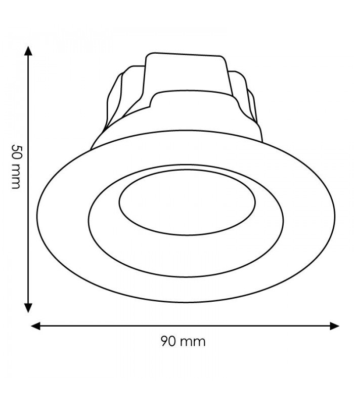 Downlight CobMax 7W 560Lm IP20