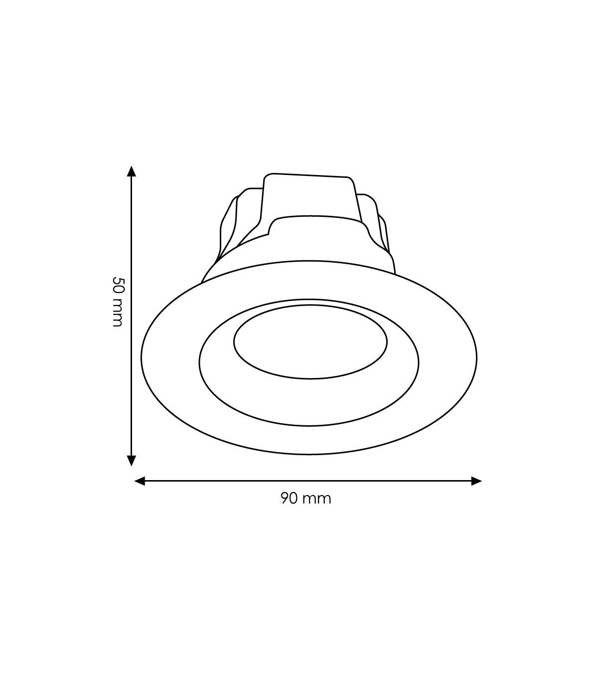 Downlight CobMax 7W 560Lm IP20