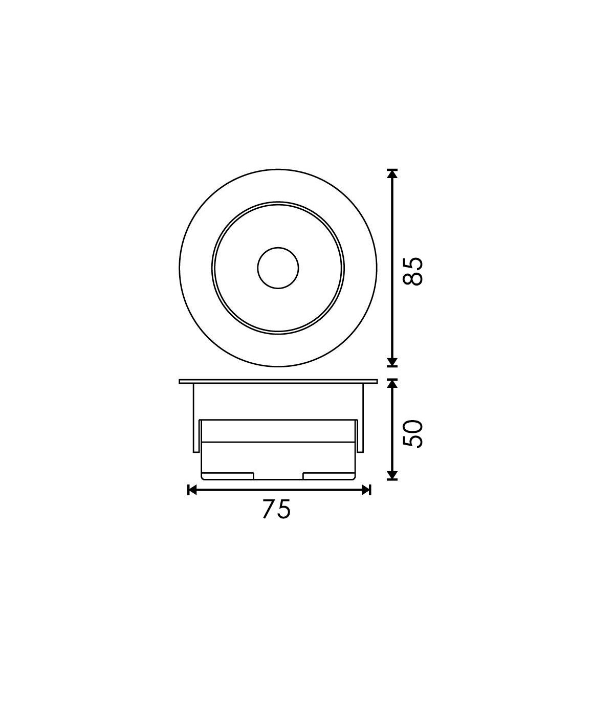 Downlight CobFix 10W 900Lm 36º IP20