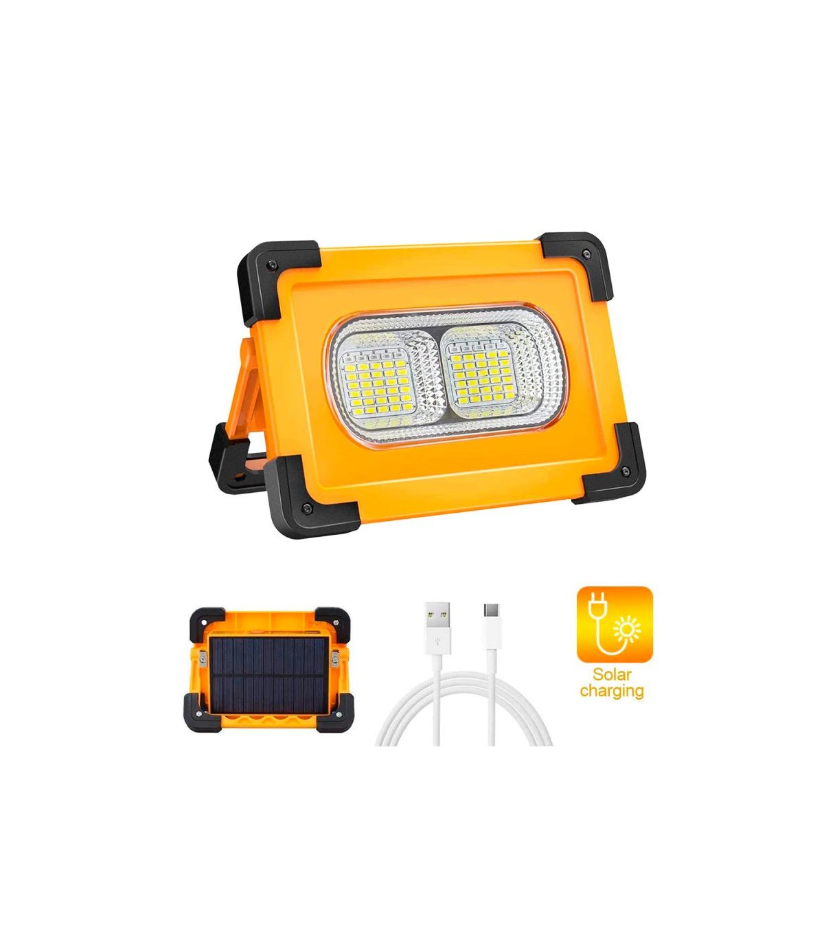 Proyector Solar Led con Batería 50W 4500Lm IP66