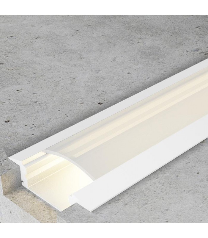 Perfil Aluminio SUB Lacado Blanco Empotrar -2 Metros-