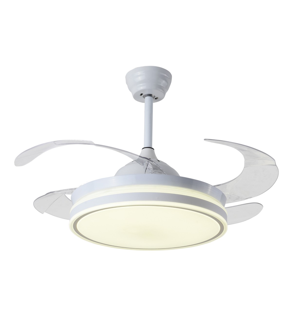 Ventilador de Techo Asgard DC 72W 6480Lm 4 Aspas Blanco CCT