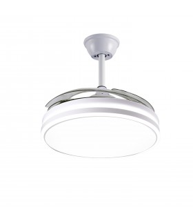 Ventilador de Techo Asgard DC 72W 6480Lm 4 Aspas Blanco CCT