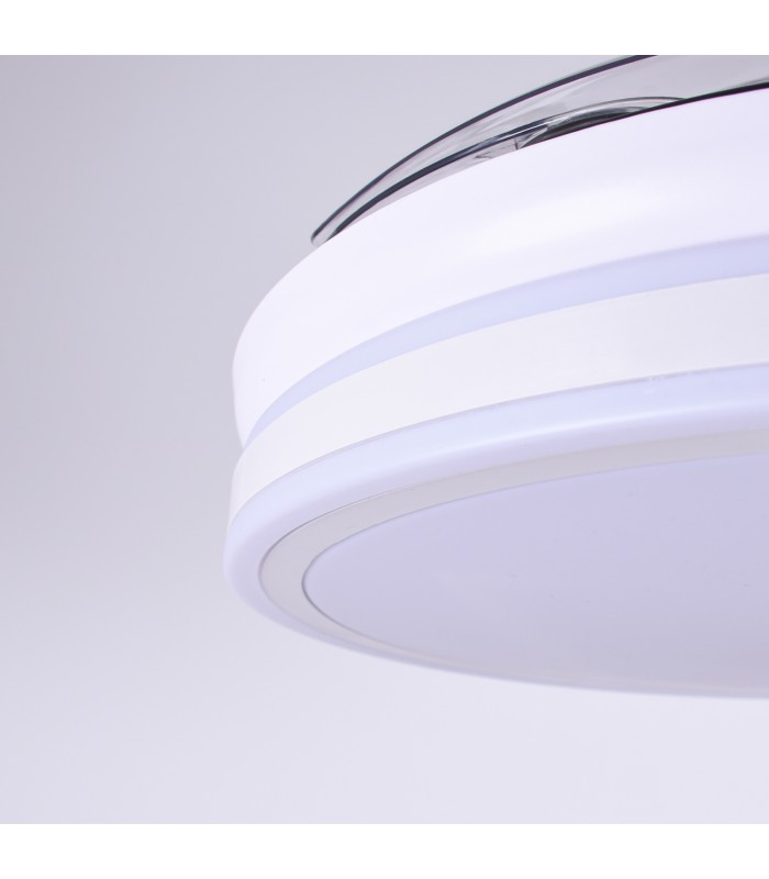 Ventilador de Techo Asgard DC 72W 6480Lm 4 Aspas Blanco CCT