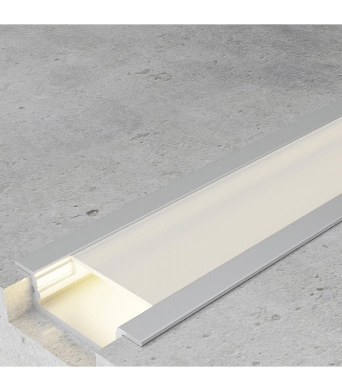 Perfil Aluminio FIAO Empotrar -2 Metros-