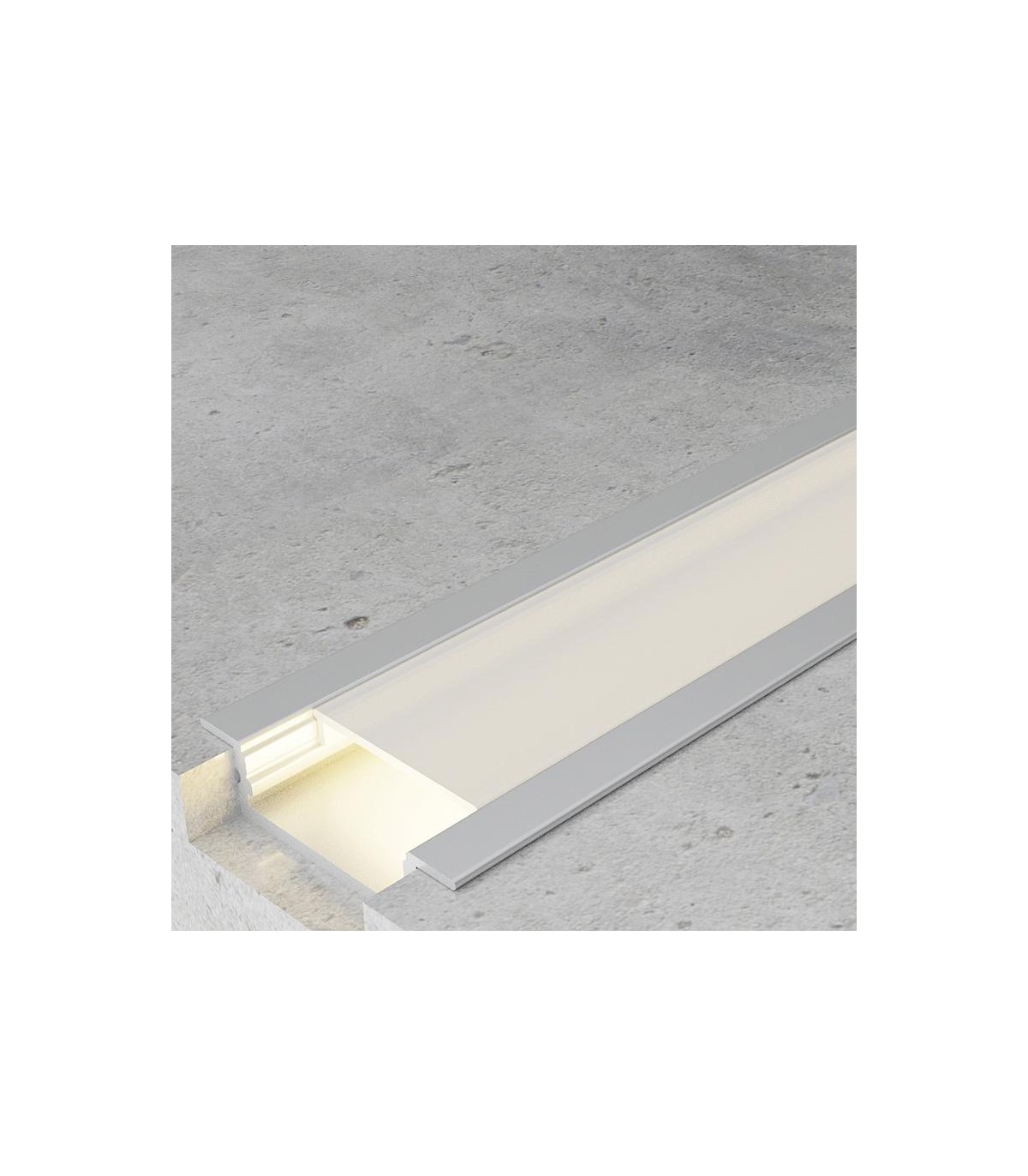 Perfil Aluminio FIAO Empotrar -2 Metros-