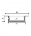 Perfil Aluminio FIAO Empotrar -2 Metros-