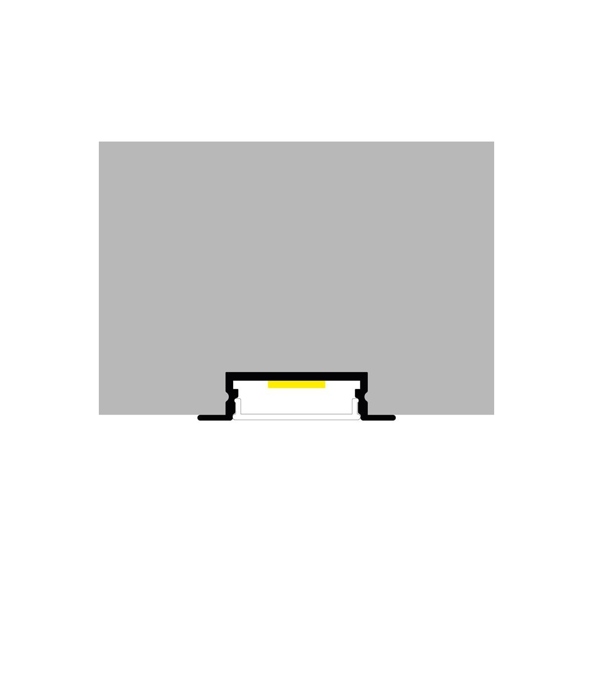 Perfil Aluminio FIAO Empotrar -2 Metros-