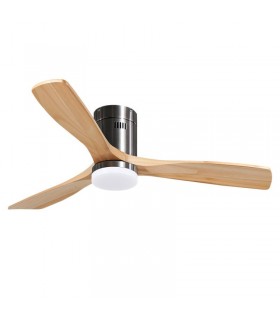 Ventilador Niquel Energy DC 18W 1500Lm 3 Aspas Haya CCT