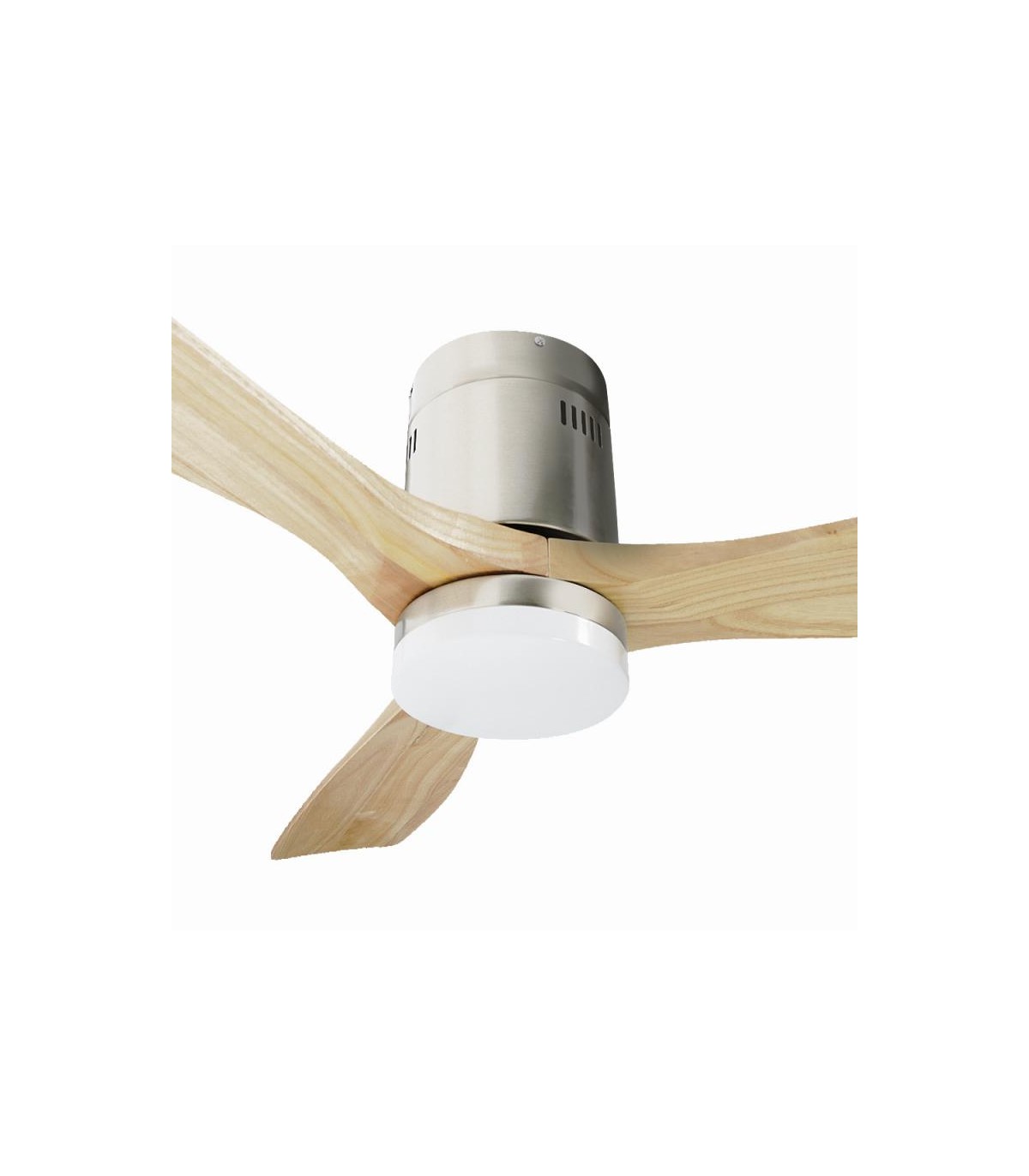 Ventilador Niquel Energy DC 18W 1500Lm 3 Aspas Haya CCT