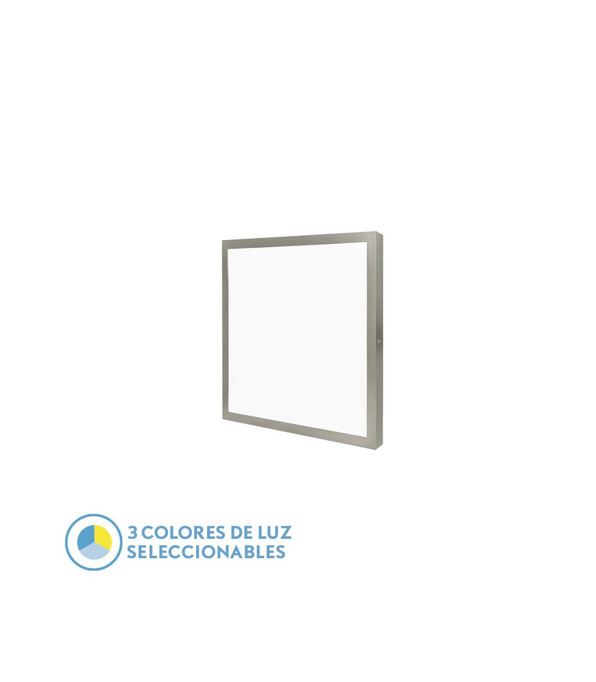 Plafón 40x40 36W 3600Lm IP40 Níquel CCT