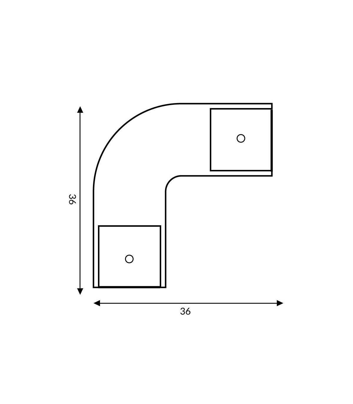 Conector 90º Para Perfil Esquina