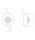 LED High Power 1W 120Lm 35x35 IP25