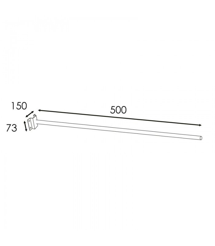 Soporte de Pared para Farolas Ø45mm