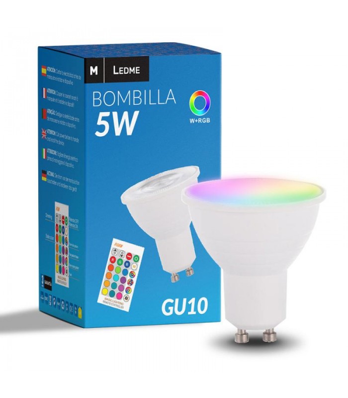 Dicroica Led GU10 COLOURS 5W 350Lm 38º RGBW