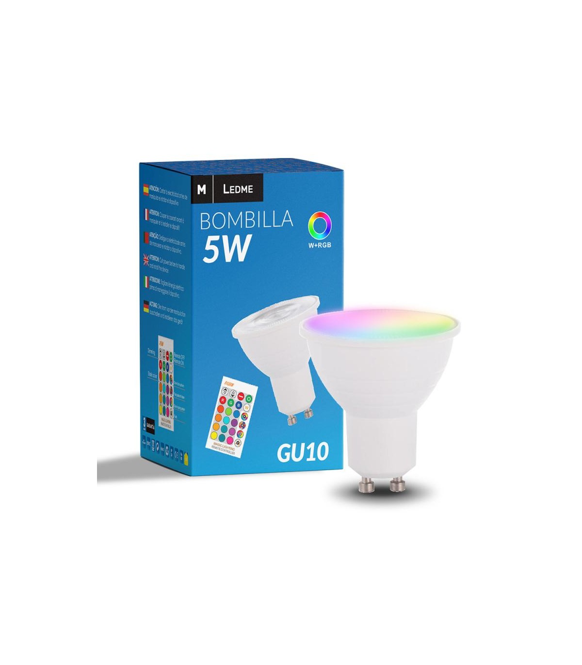 Dicroica Led GU10 COLOURS 5W 350Lm 38º RGBW