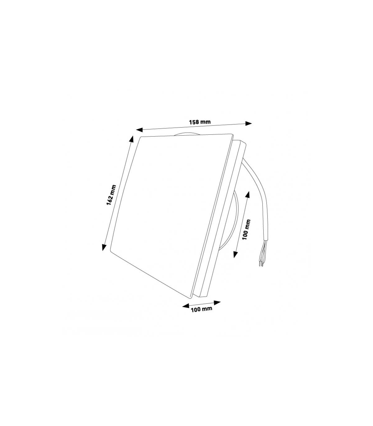 Extractor HADARY 14W Ø100mm Caudal 78m3/h