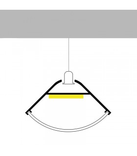 Perfil Aluminio OEHQ Esquina Superficie/Colgante -2 Metros-