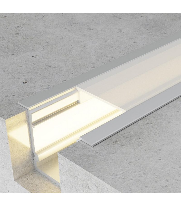 Perfil Aluminio SINCA Empotrar -2 Metros-