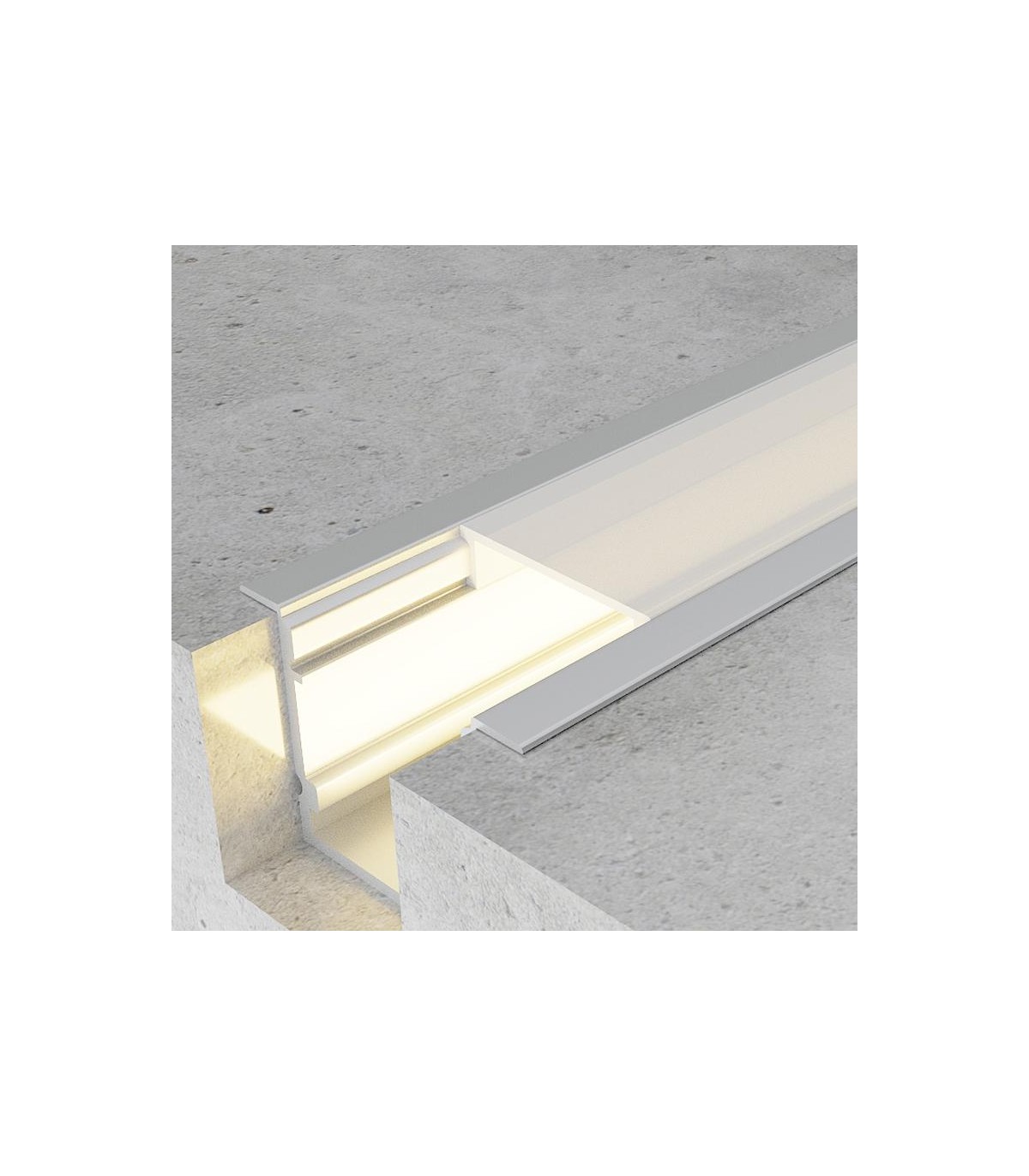 Perfil Aluminio SINCA Empotrar -2 Metros-