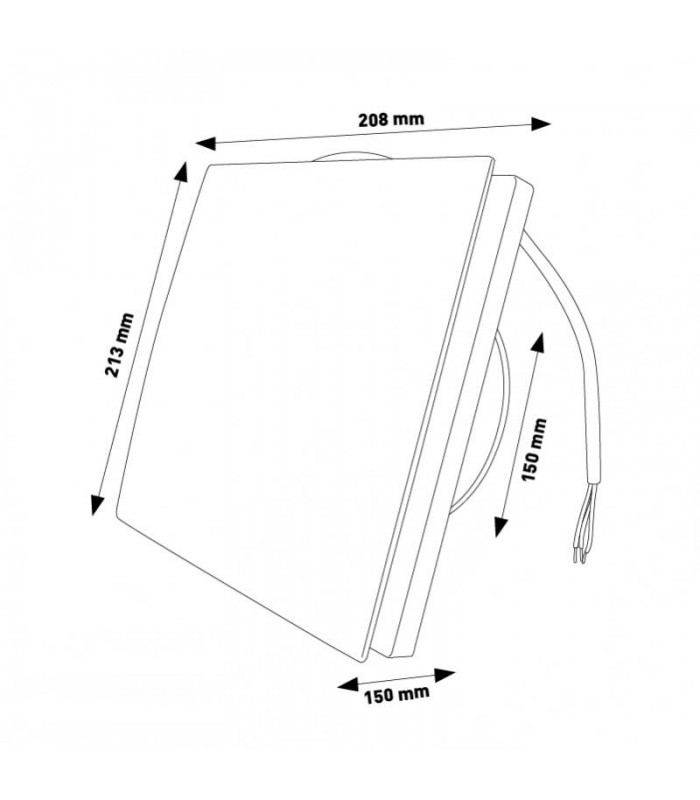 Extractor HADARY 22W Ø150mm Caudal 138m3/h