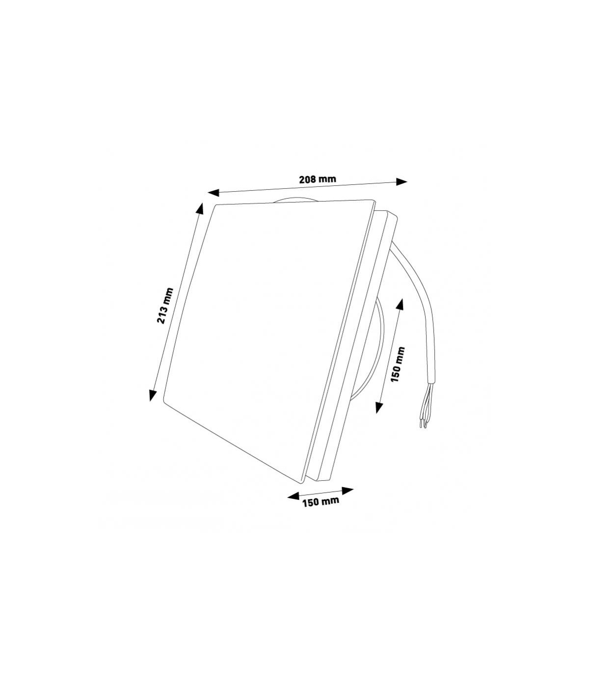 Extractor HADARY 22W Ø150mm Caudal 138m3/h