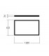 Marco para Empotrar Panel 60x120cm Blanco