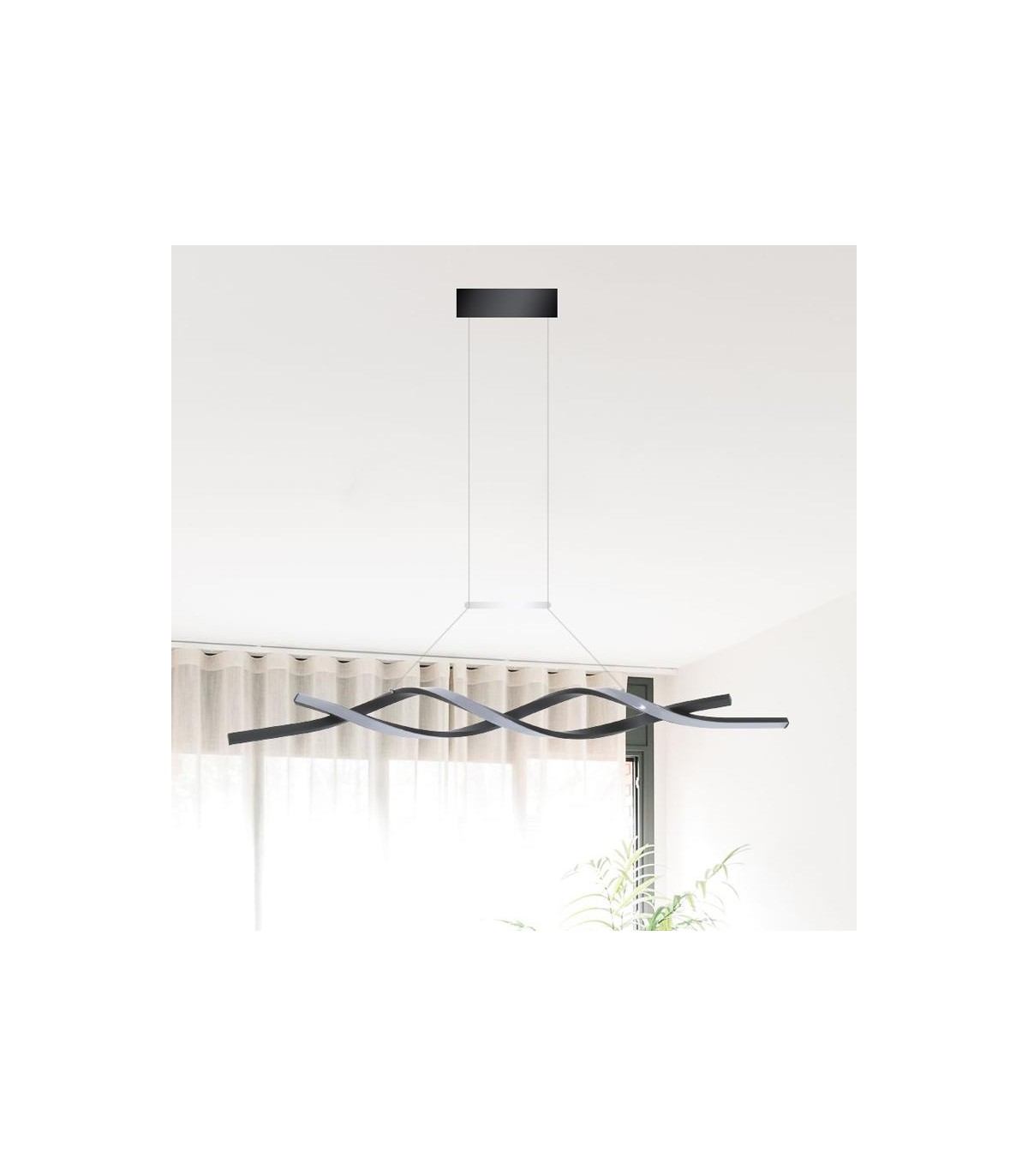 Lámpara Colgante KNOT NEGRO 22W 1760Lm CCT