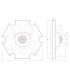 LED High Power 3W 220Lm 35x35 IP25 con Disipador