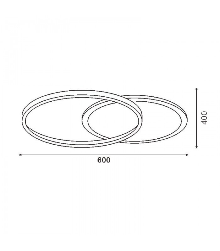 Lámpara de Techo Rings 37W 2960Lm CCT