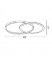 Lámpara de Techo Rings 37W 2960Lm CCT