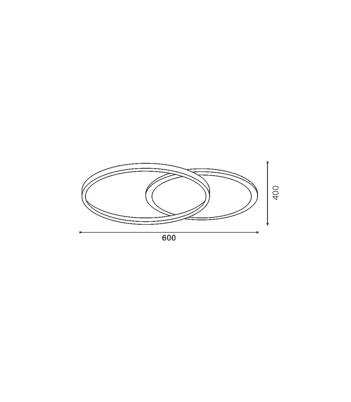 Lámpara de Techo Rings 37W 2960Lm CCT