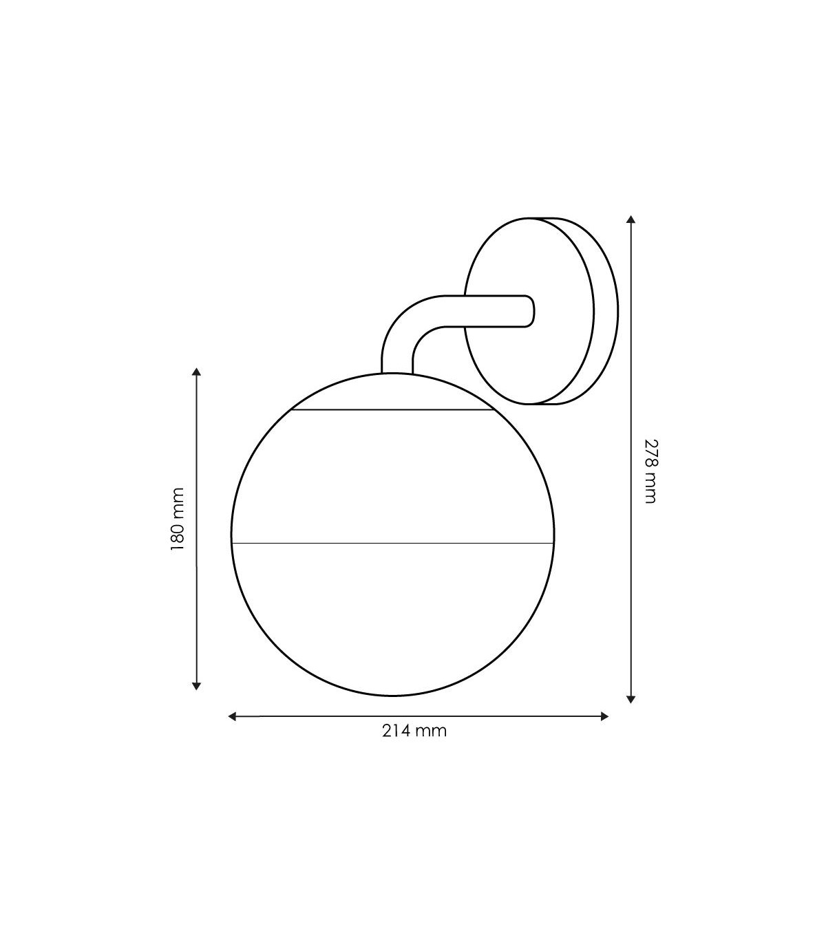 Aplique de Pared CAM LEDME 1xE27